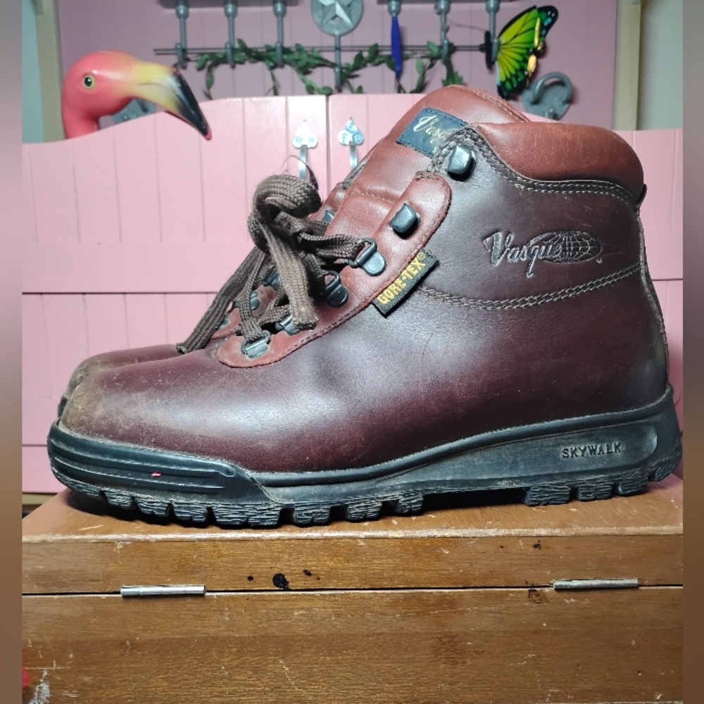 Vasque Men's Dark Brown 7.5 Skywalker Leather Hiking Boots